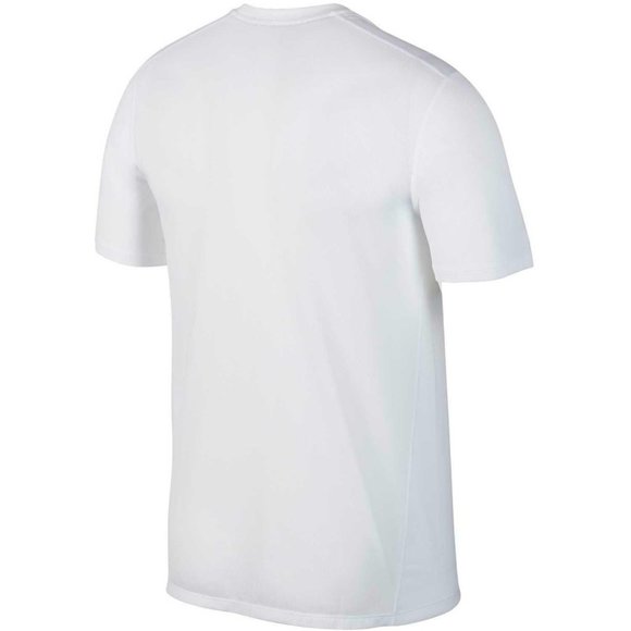 Nike Breathe Run Top Short Sleeve GX Running Shirt White Black Men’s Medium - Picture 2 of 8